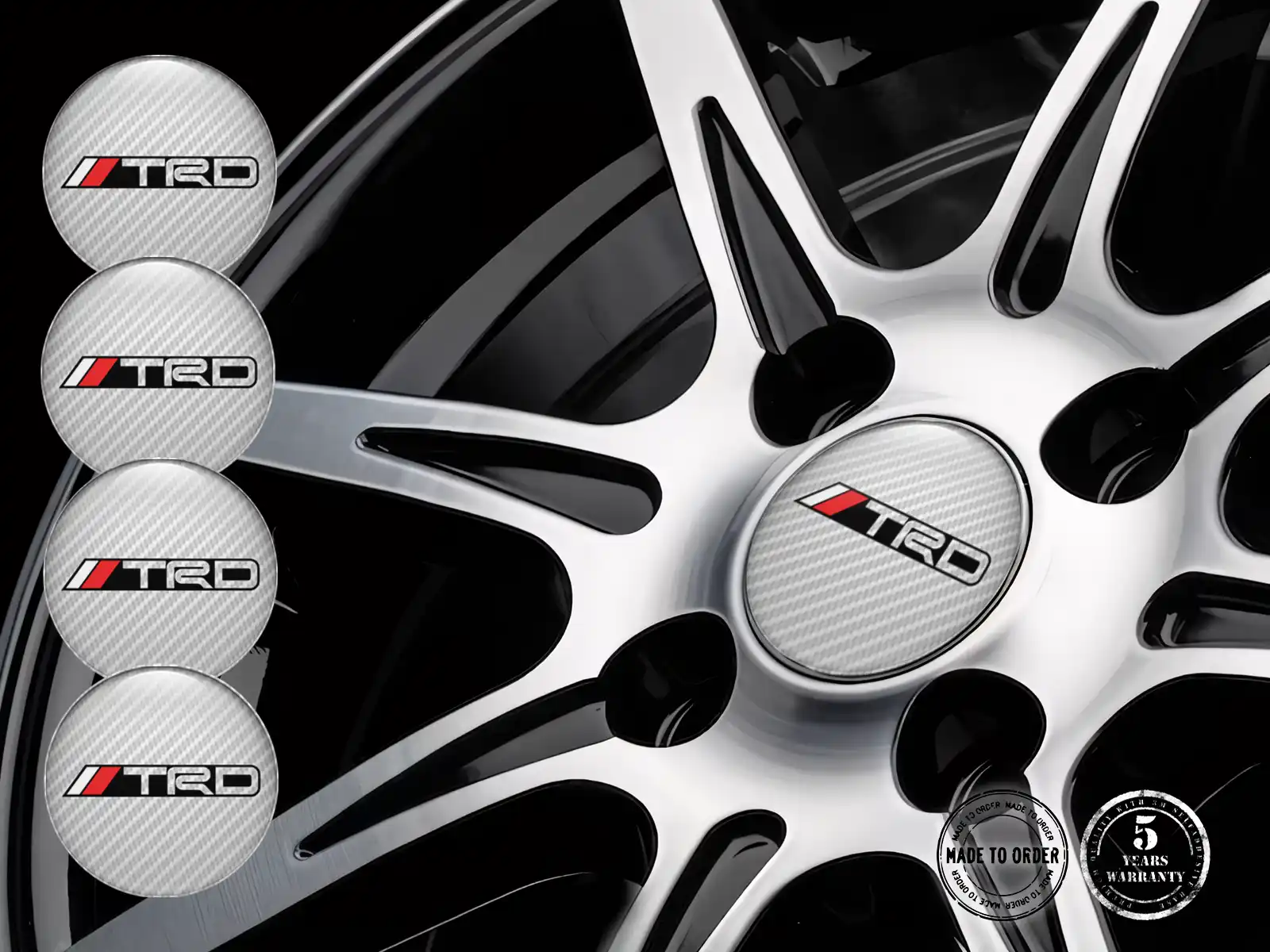 Toyota TRD Calcomanías de Rueda Niche Onda Stellar Performance